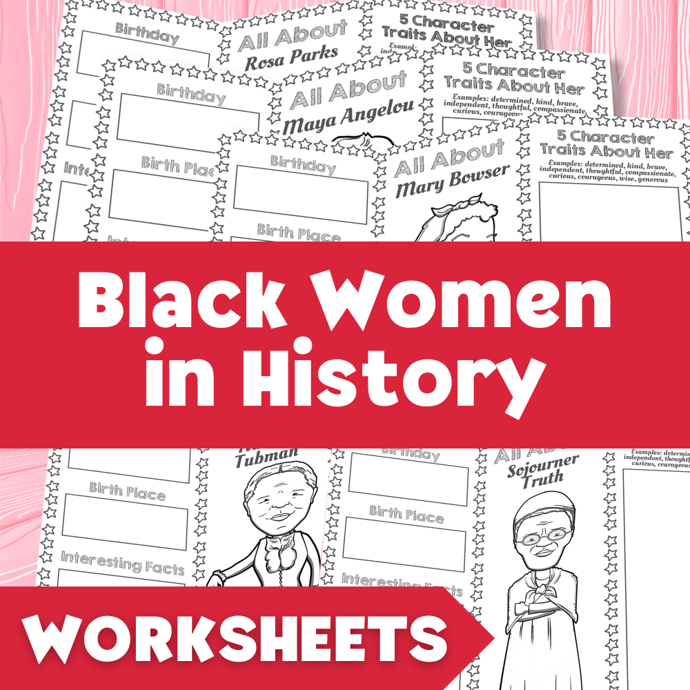 Black Women Biography Worksheets