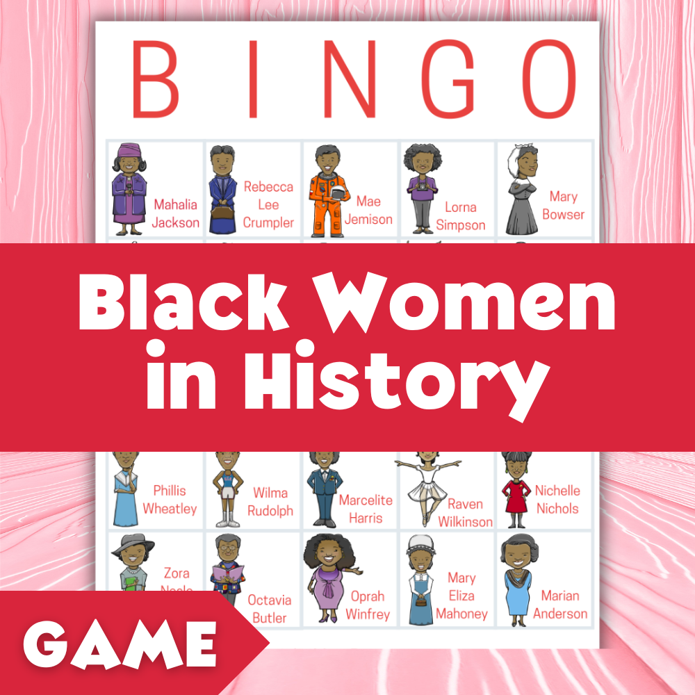 Black Women in History Bingo Game