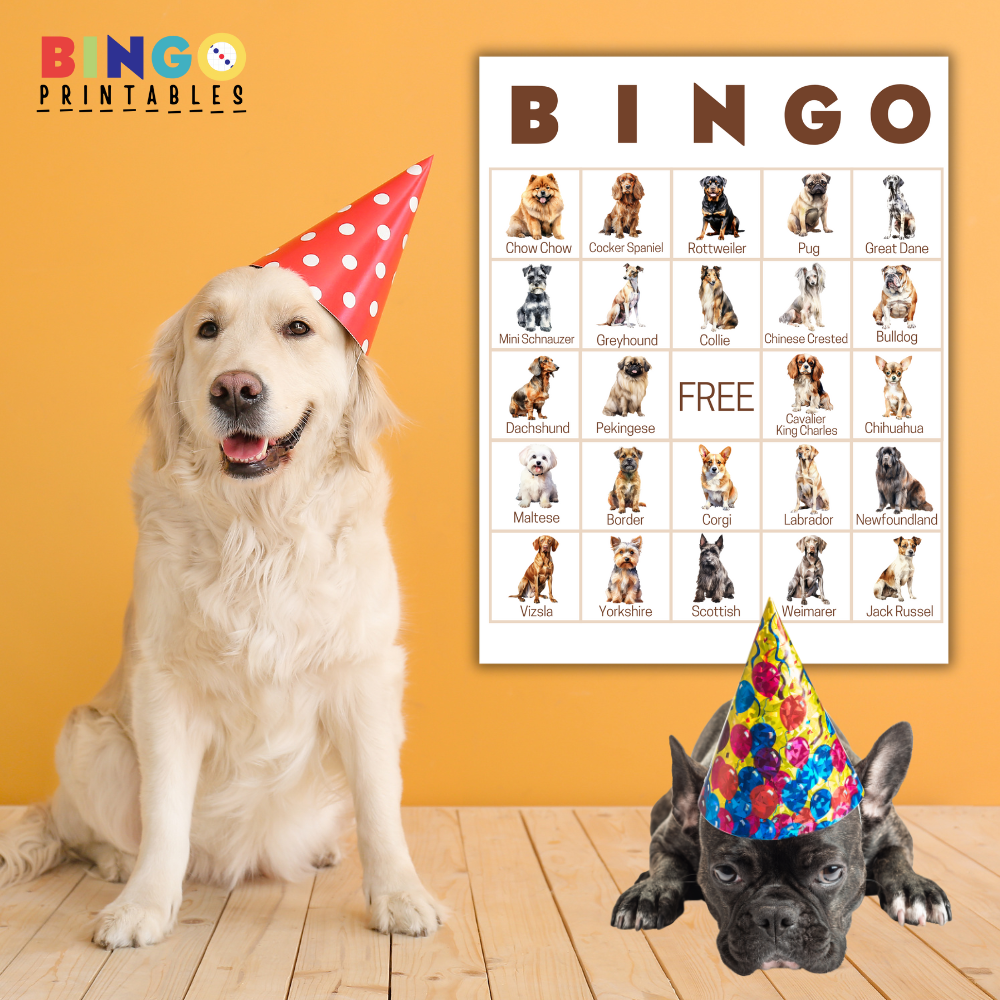 Dog Bingo Cards 🐶