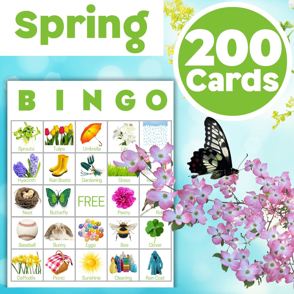 Spring Bingo Cards 🦋