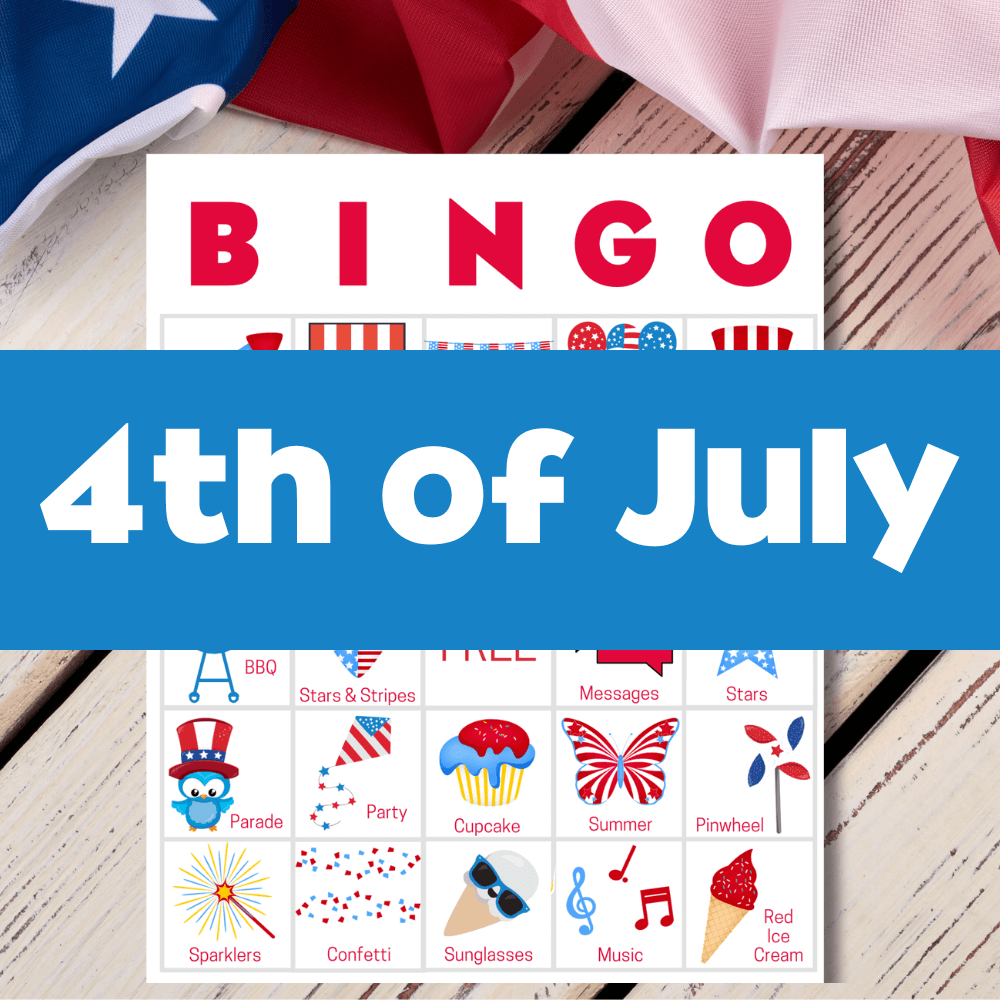 4th of July Bingo Cards 🇺🇸 150 Unique Patriotic Game Cards – Bingo ...