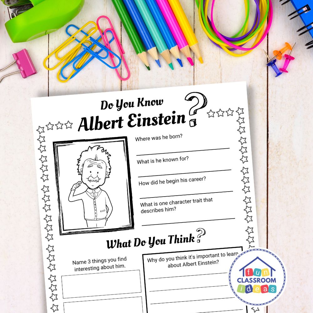 Albert Einstein handout