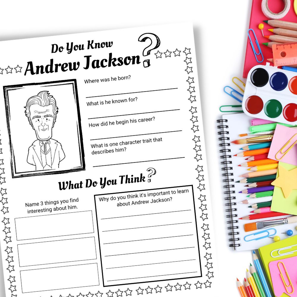 Andrew Jackson worksheet