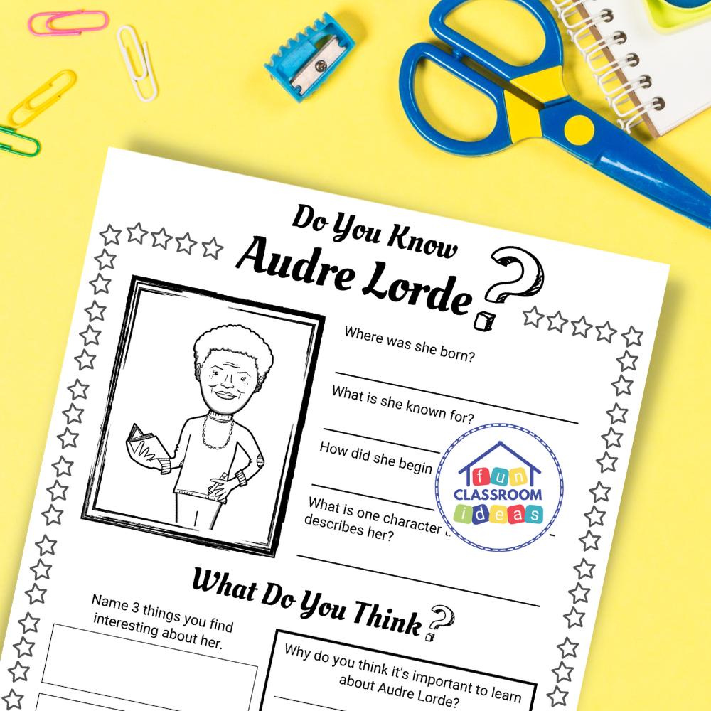 Lorde Color Page Unique & Free Audre Lorde Worksheet - Download Now – Bingo Printables