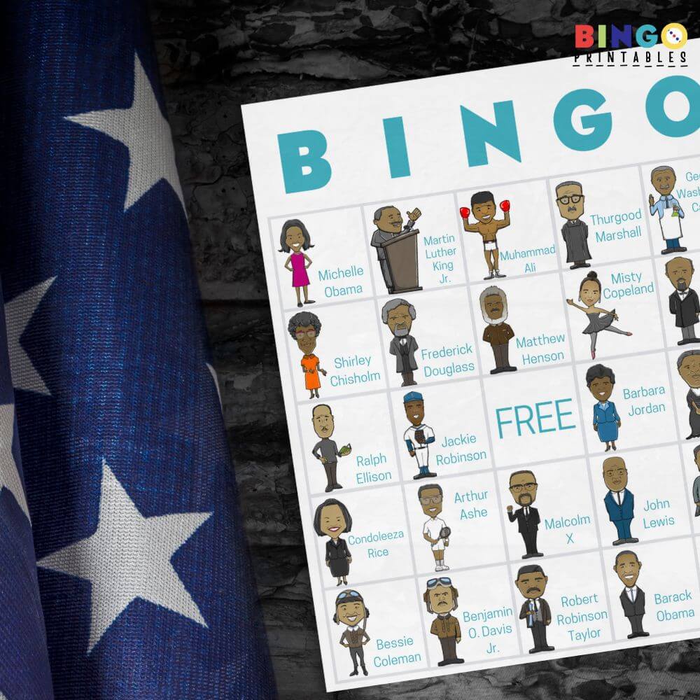 Black history bingo learn through play