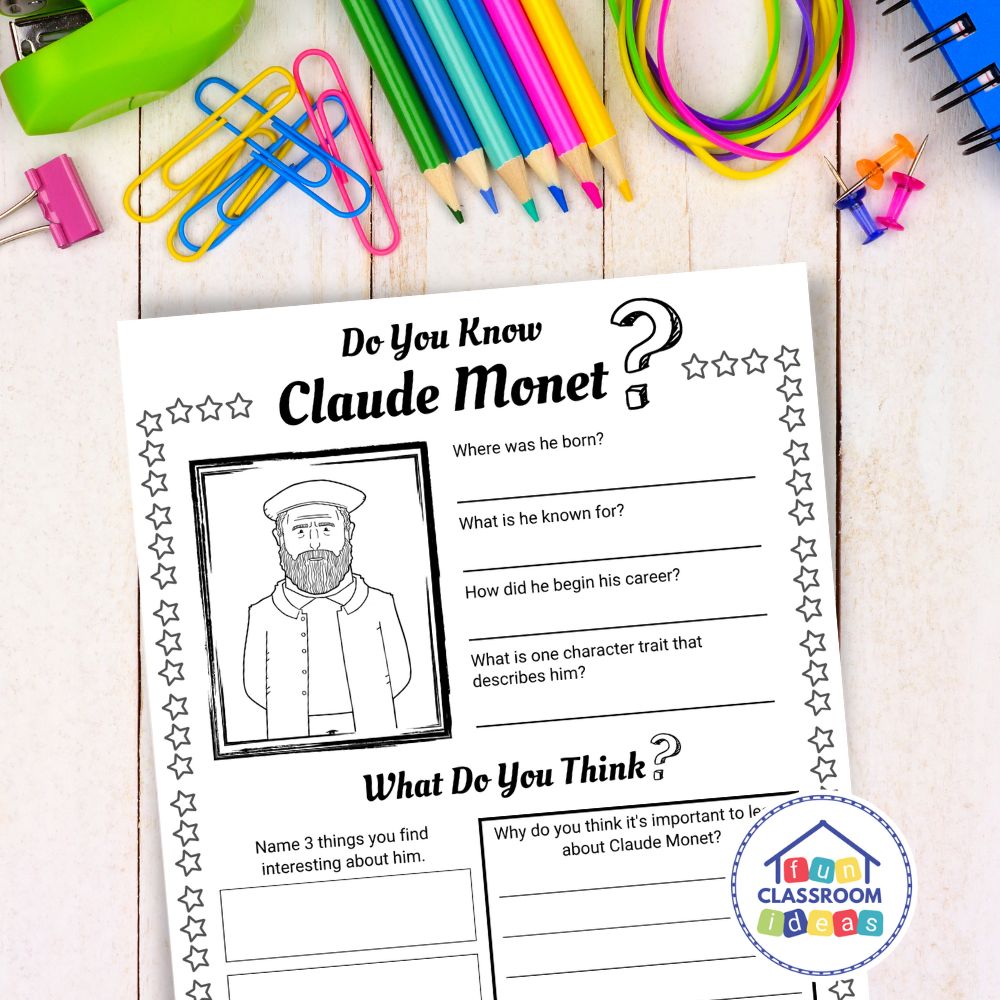 Claude Monet handout