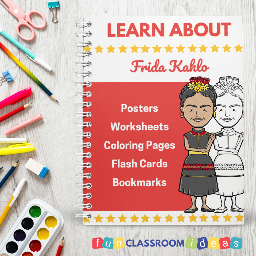 Frida Kahlo Learn About Activity Pack For Kids