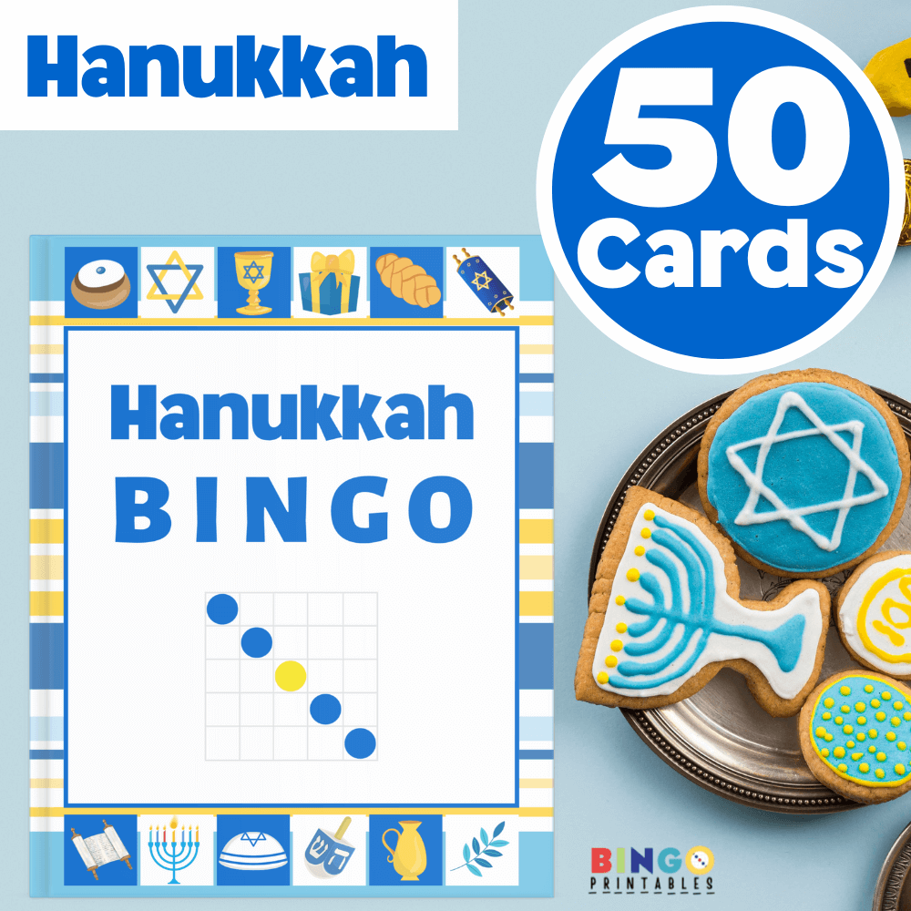 Hanukkah games bingo printable