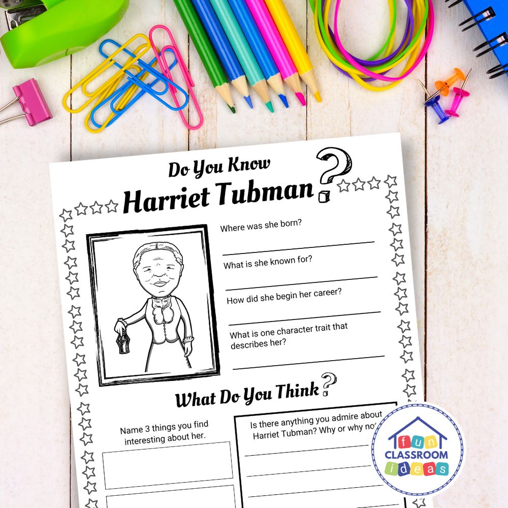 Harriet Tubman handout