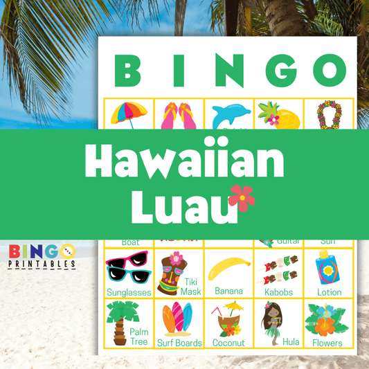 Hawaiian Luau Bingo 🌸