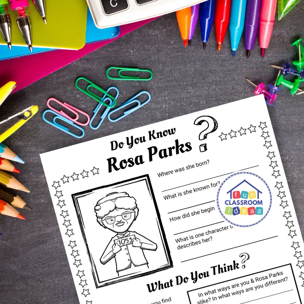 Rosa Parks coloring page