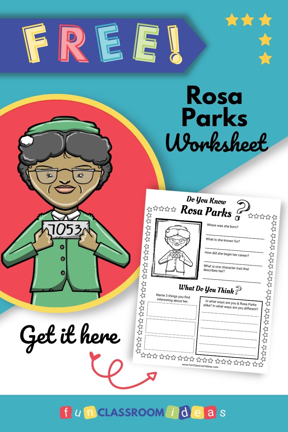 Unique & Free Rosa Parks Biography Worksheet Ready To Print Bingo