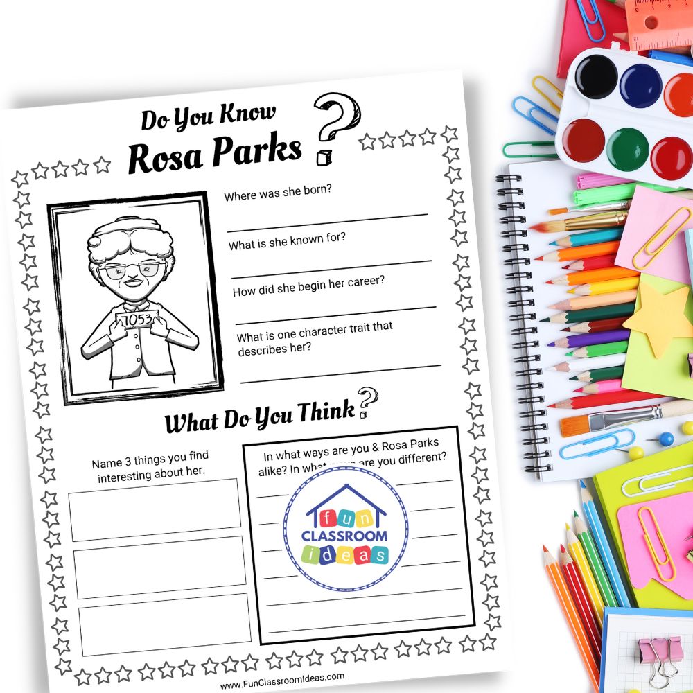 Rosa Parks worksheet