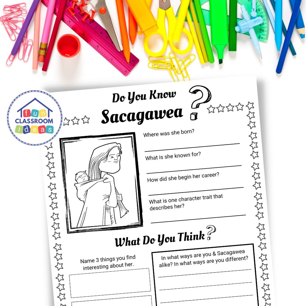 Sacagawea worksheet biography