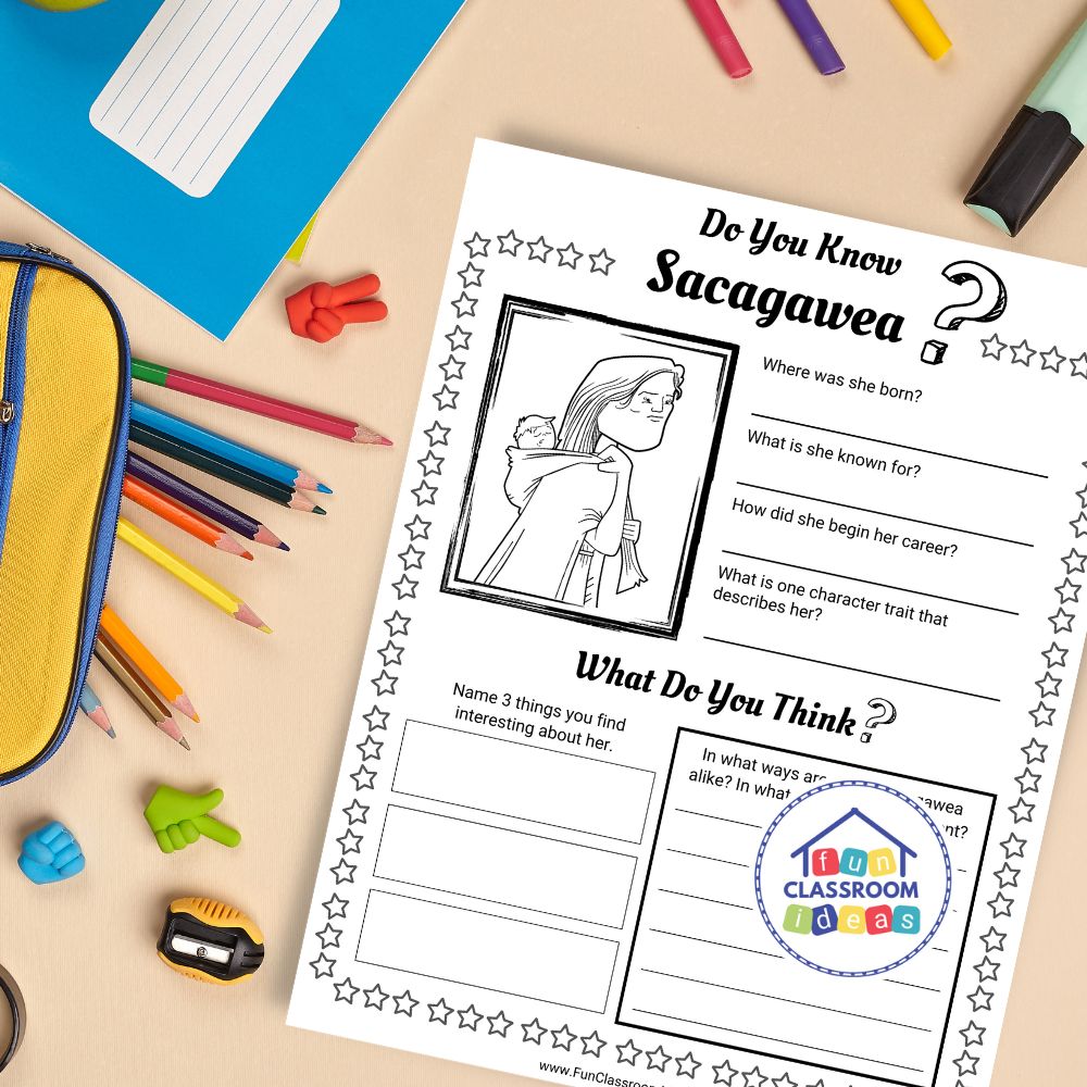 Sacagawea worksheets interactive worksheet