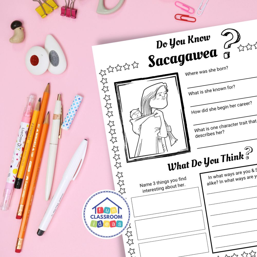 Sacagawea worksheets lesson