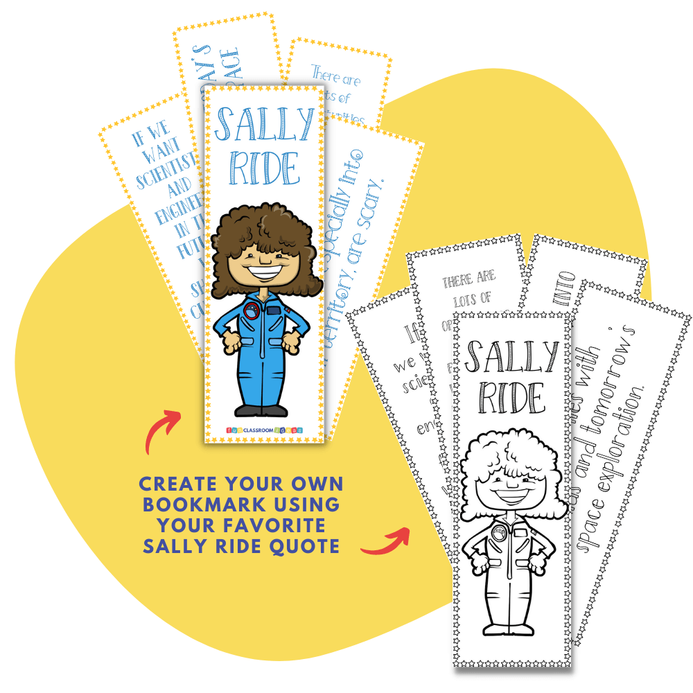 Sally Ride quotes bookmarks