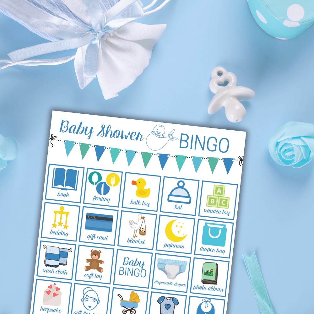 baby shower bingo printable game cards