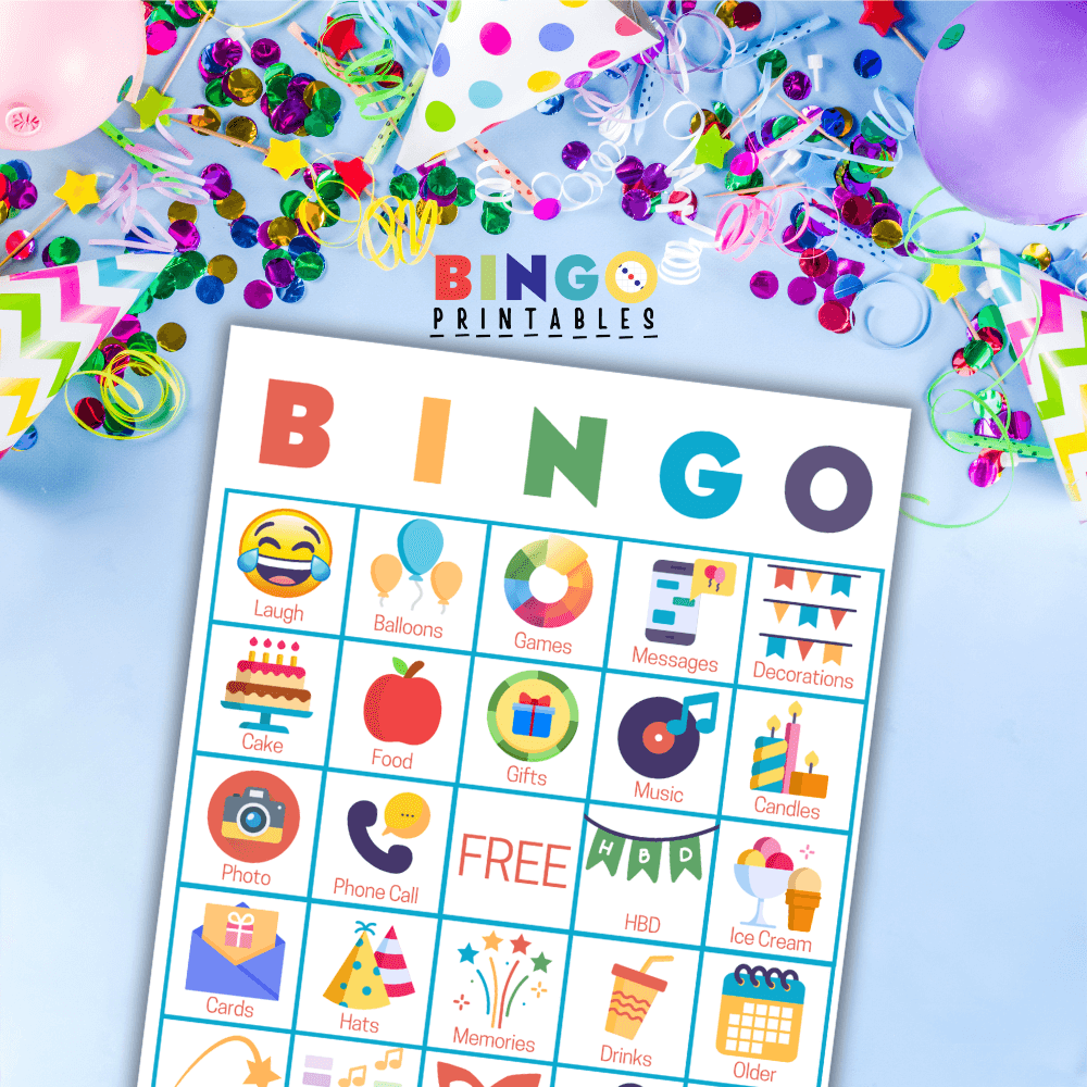 birthday bingo cards