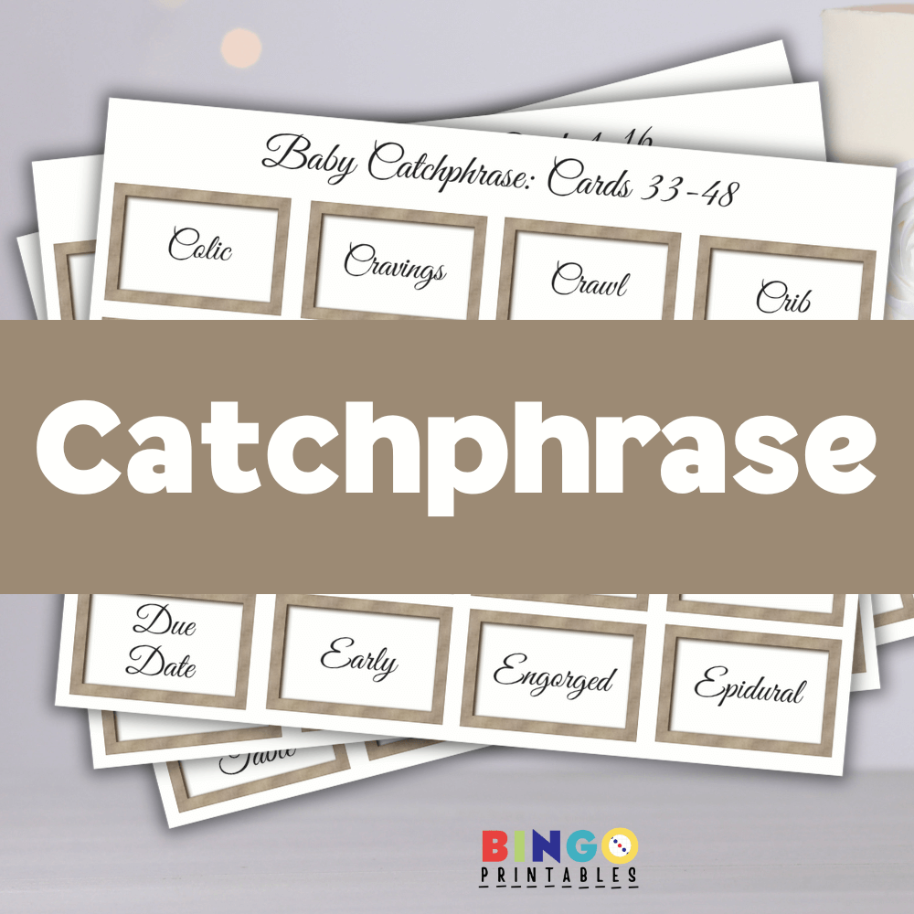 Baby Shower Catchphrase 🍼 Hilarious Fun Baby Shower Printable Game ... Baby Shower Catchphrase 🍼 Hilarious Fun Baby Shower Printable Game ...