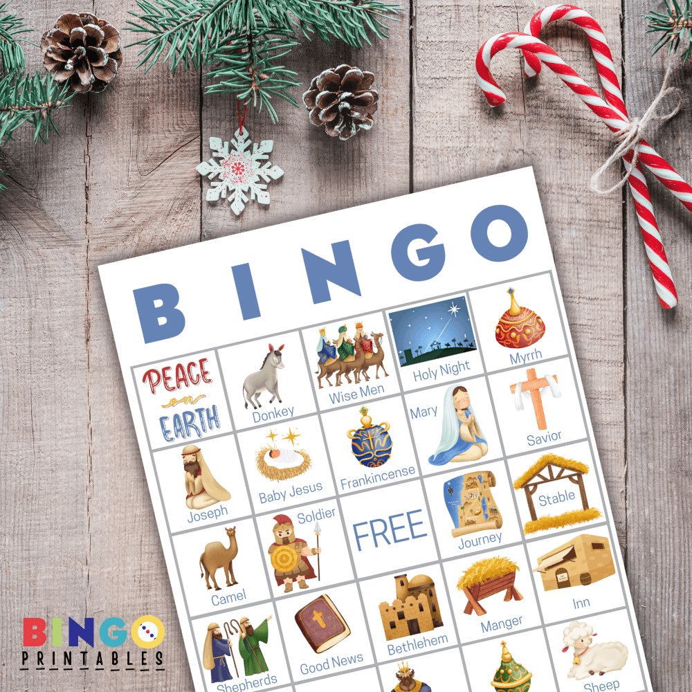 christian christmas bingo game