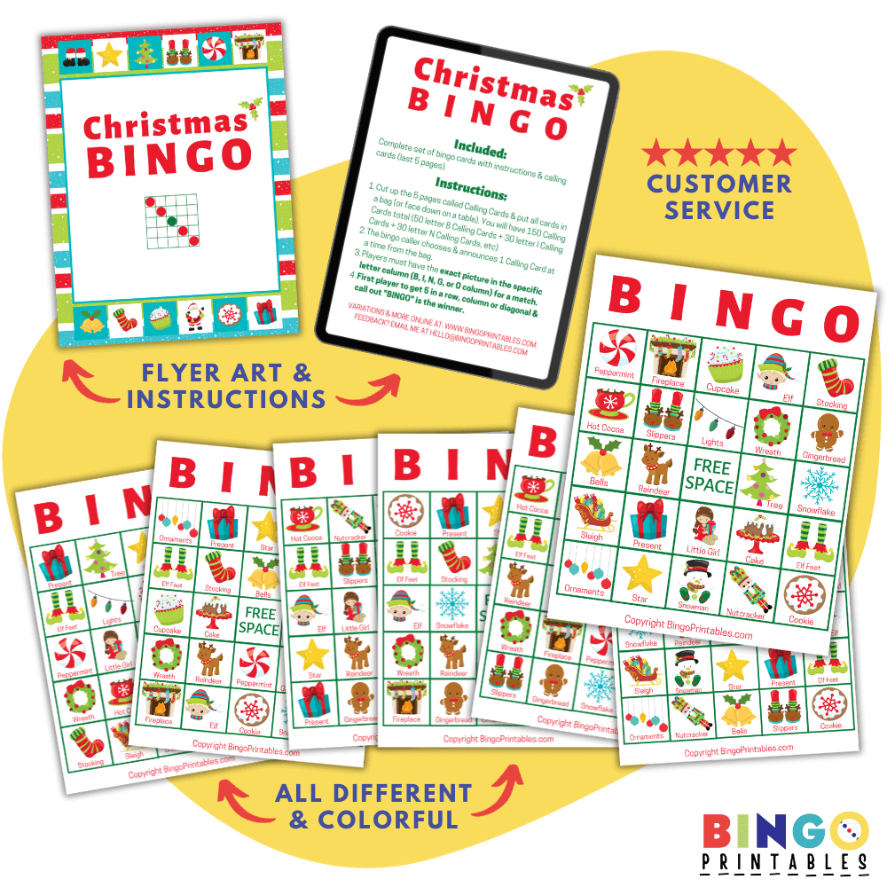 christmas bingo game instructions