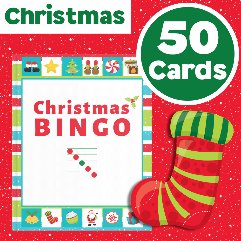 christmas bingo printable cards game ideas