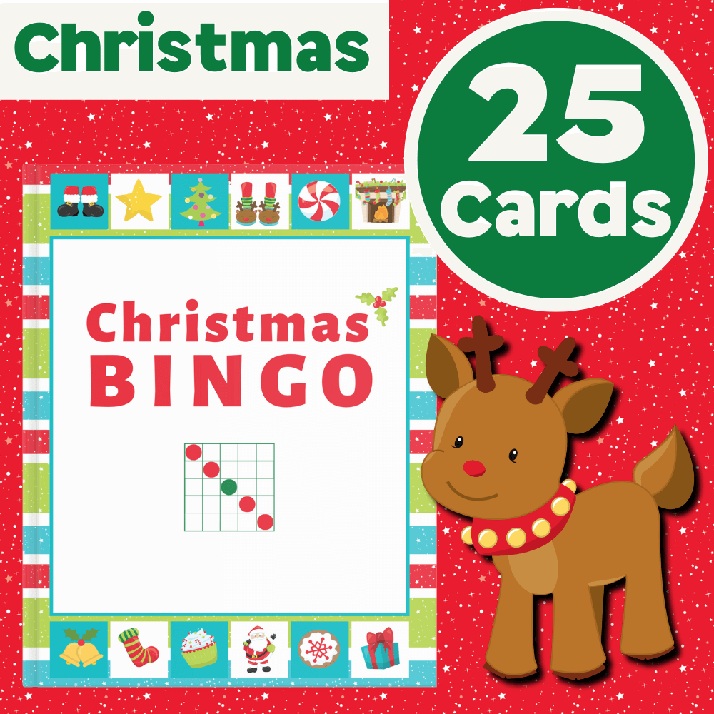 christmas bingo printable game cards ideas
