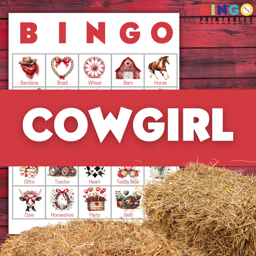 Cowgirl Bingo Cards 🐴