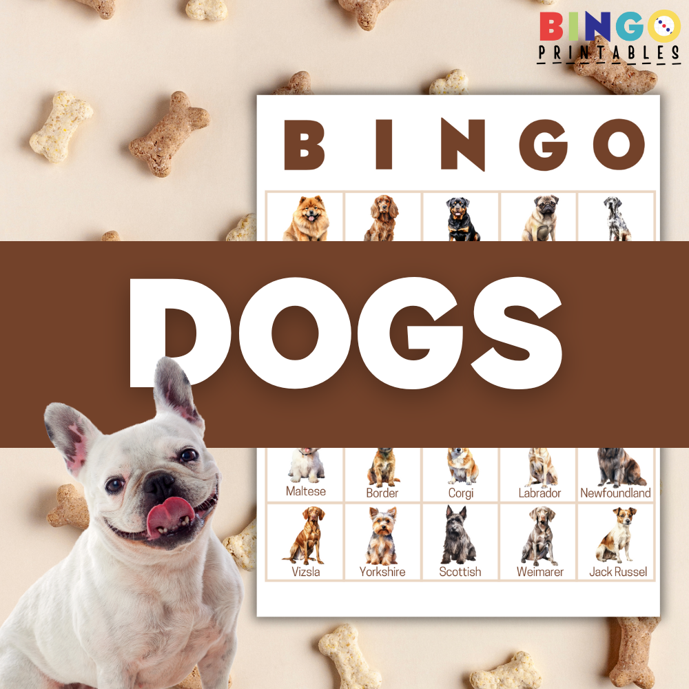 Dog Bingo Cards Dog Bingo Cards