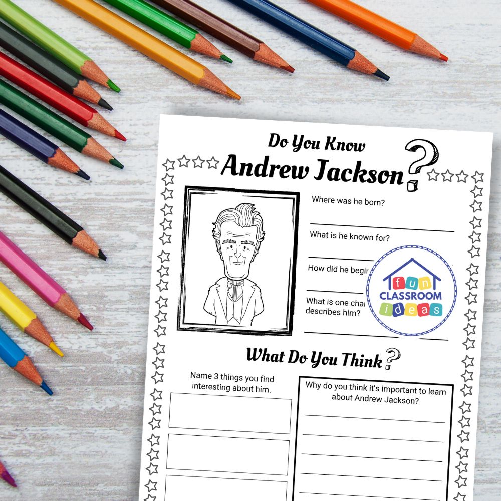 free Andrew Jackson handout