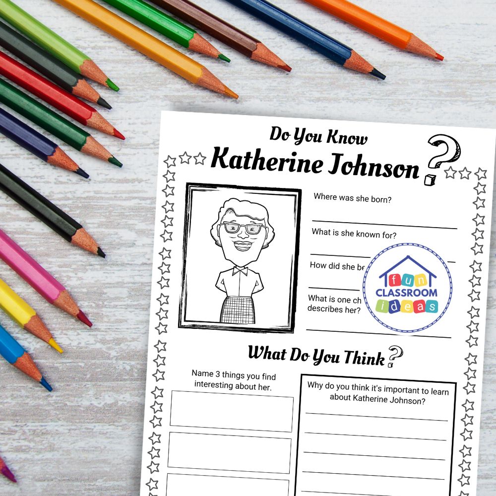 free Katherine Johnson handout