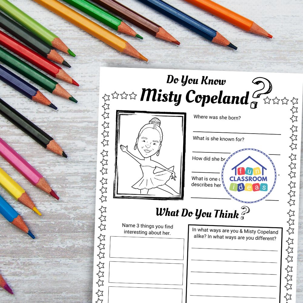 free Misty Copeland handout