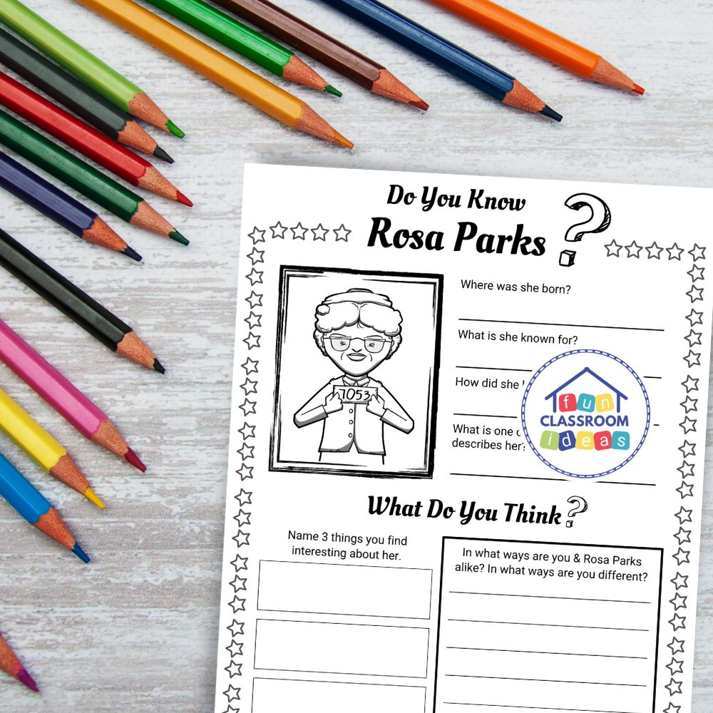 free Rosa Parks handout