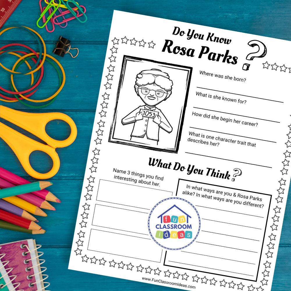 free Rosa Parks handouts