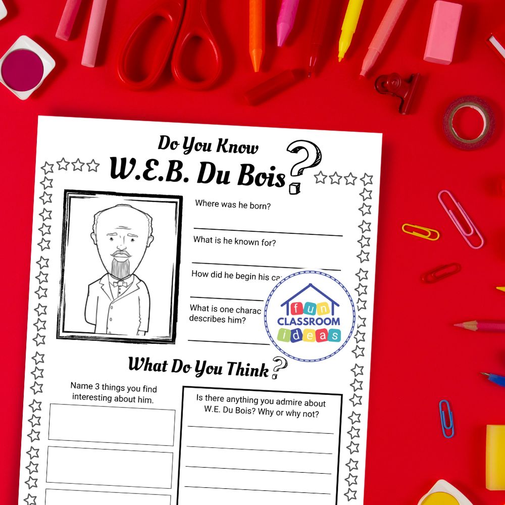 free W.E.B. Du Bois worksheets pdf
