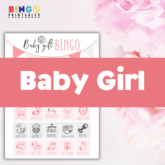 GIRL Baby Shower Bingo Printable 🎀