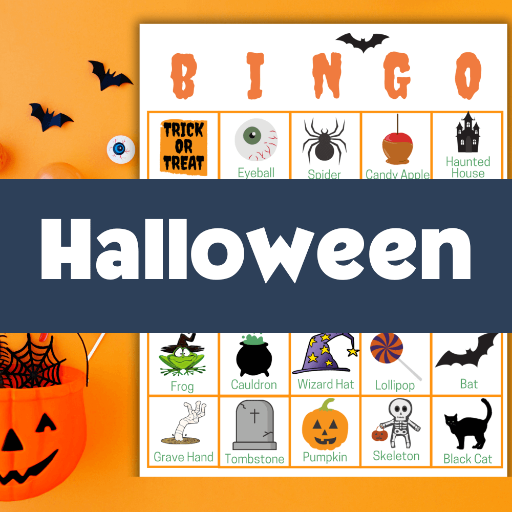 Halloween Bingo 🎃 200 Printable Unique Game Cards For Hysterical Fun Bingo Printables 0841