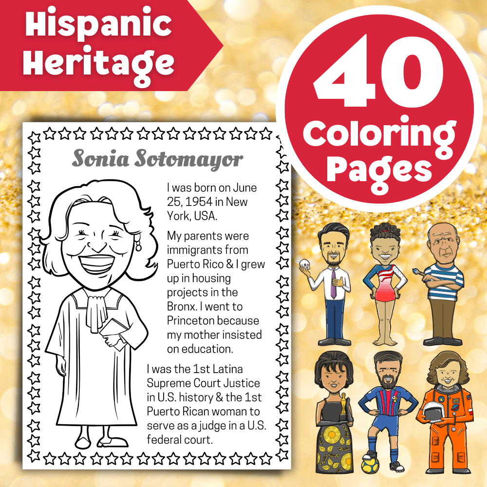 Hispanic Heritage - 40 Coloring Pages 🏵