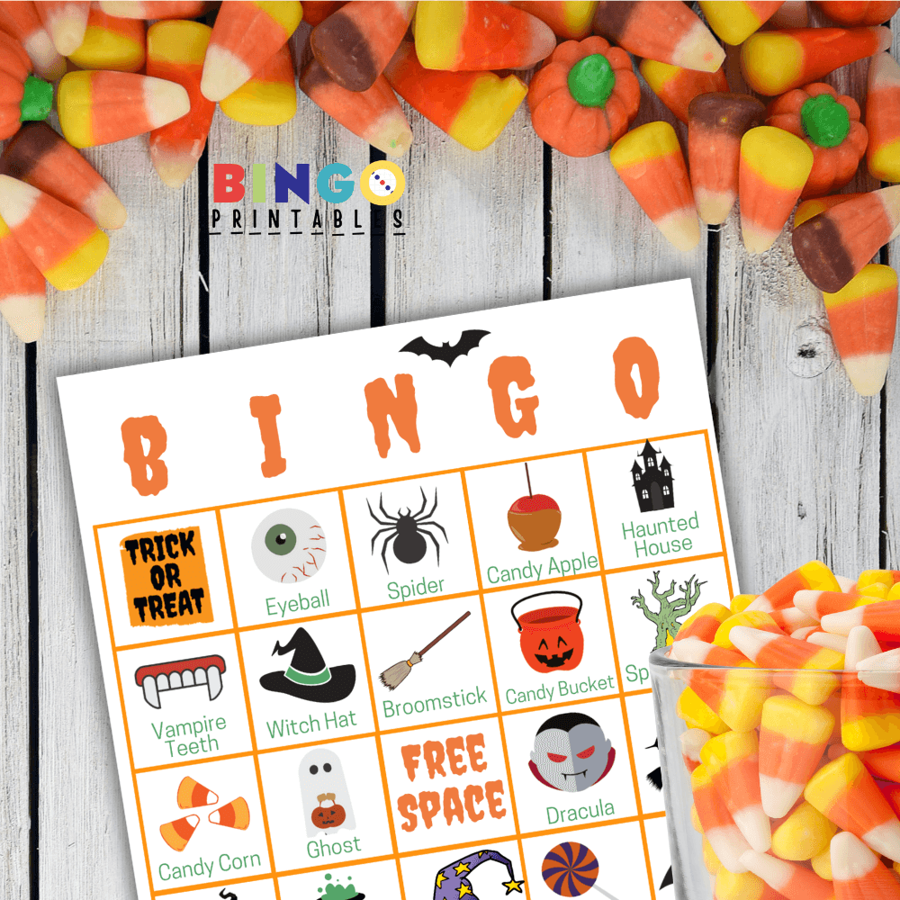 kids halloween bingo printable