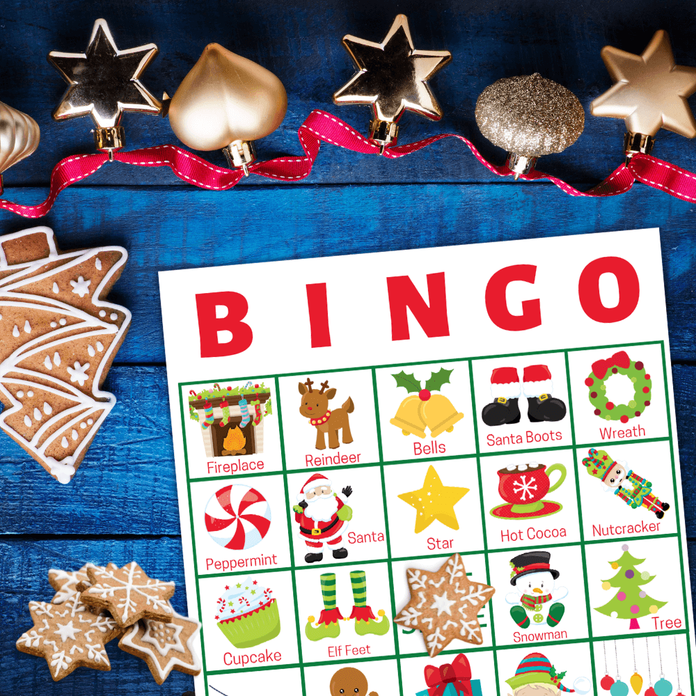 large groups printable christmas bingo cards