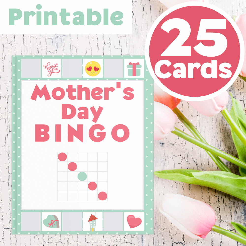 mothers day bingo cards 25