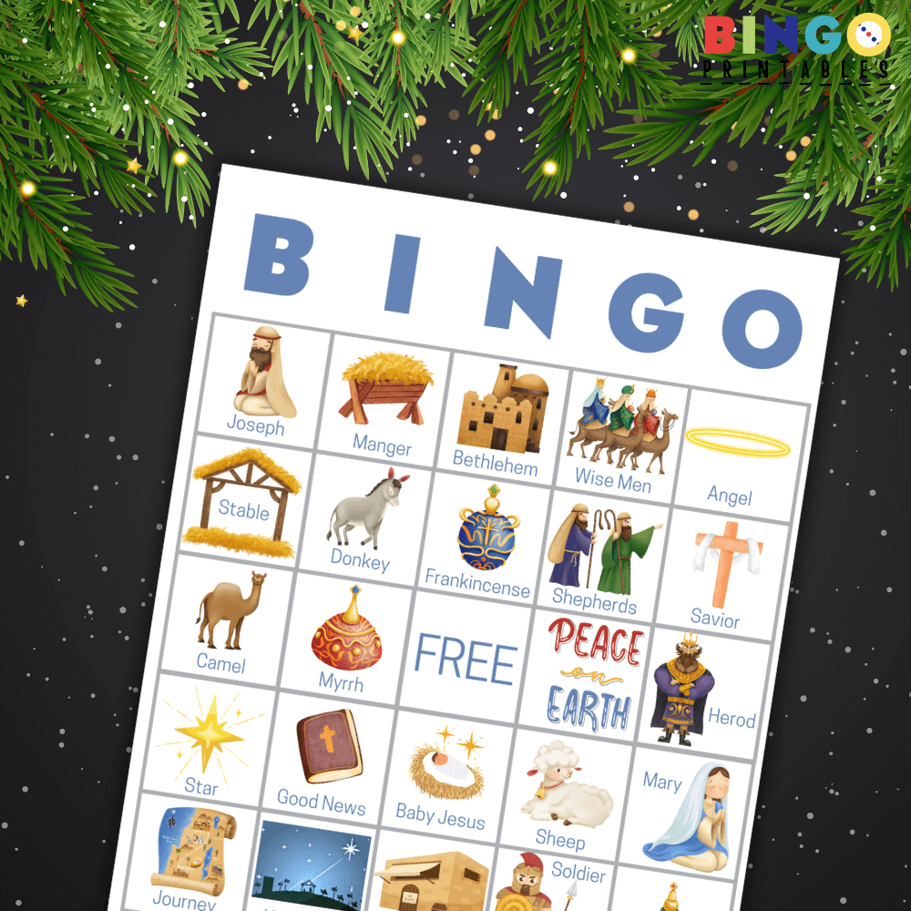 nativity bingo template pdf