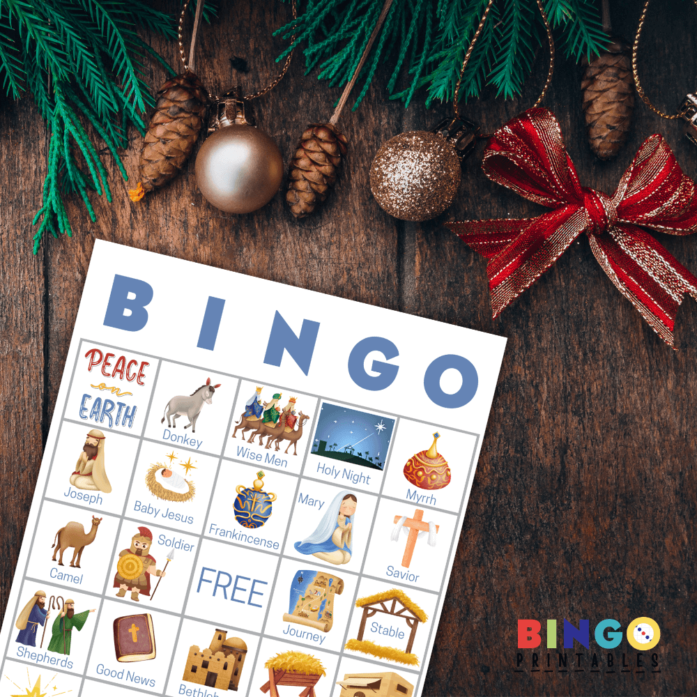 nativity printable bingo cards