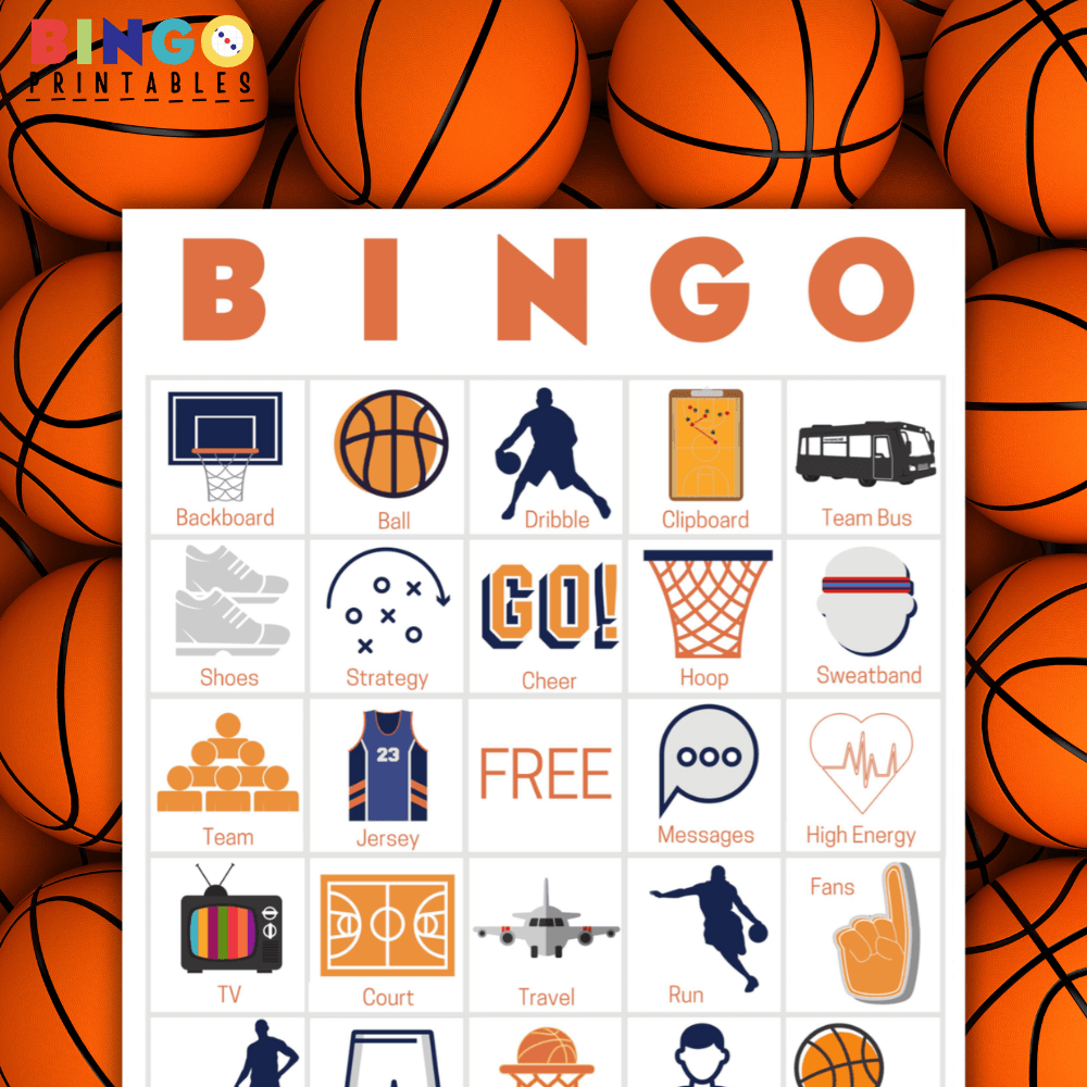 printable basketball bingo