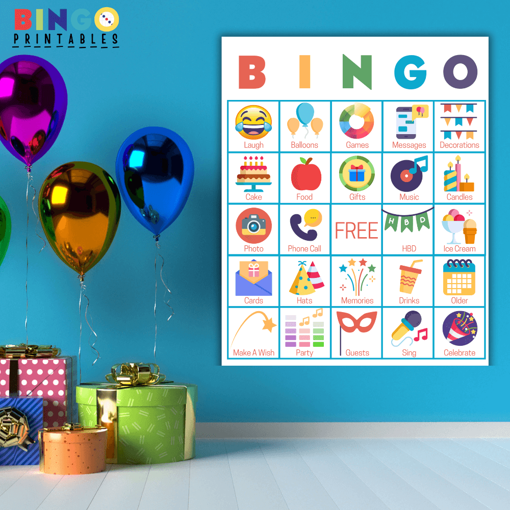 printable birthday bingo