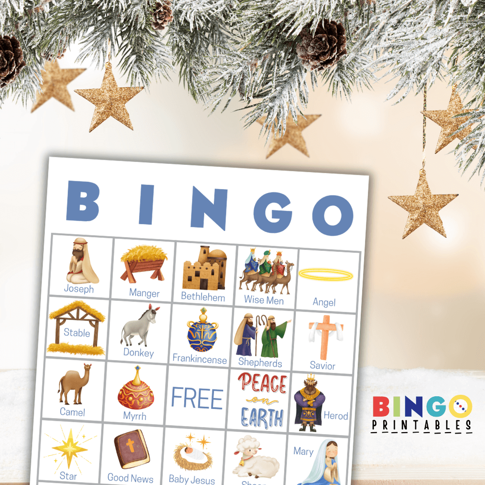 printable nativity bingo