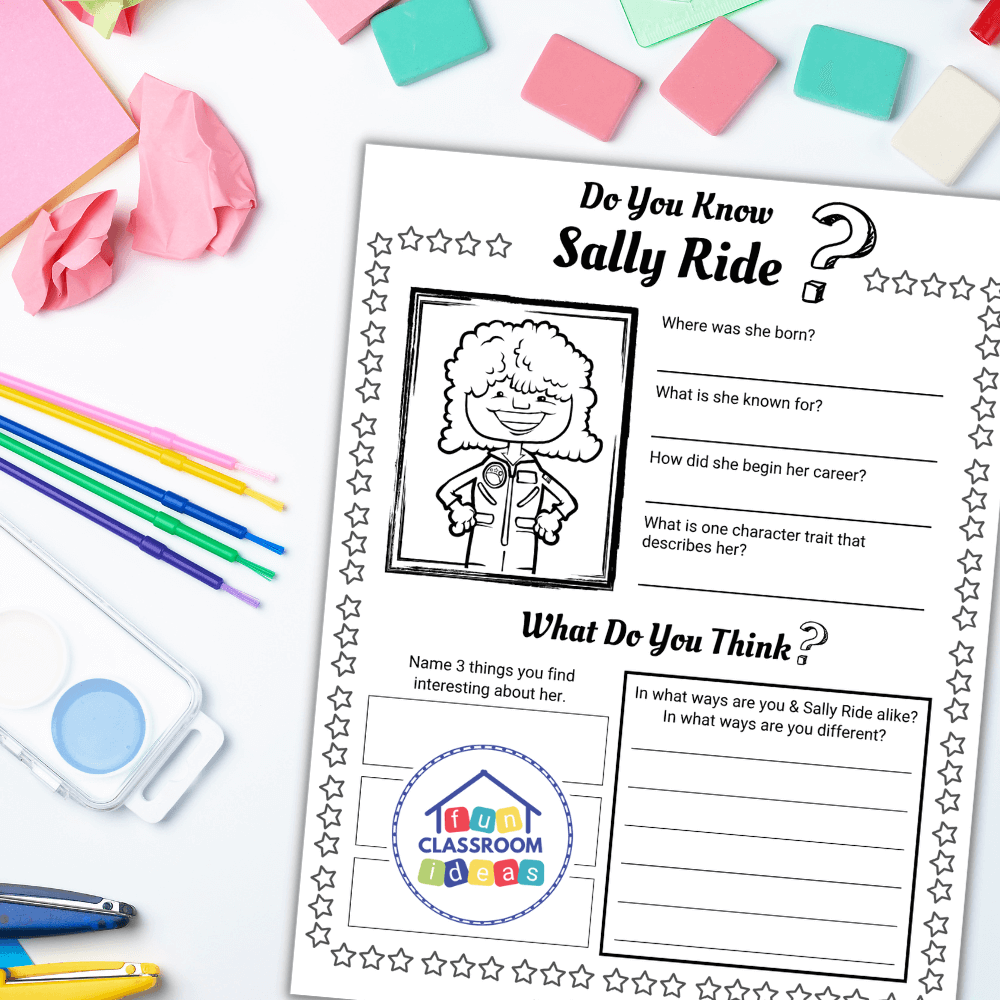 Sally Ride Worksheet