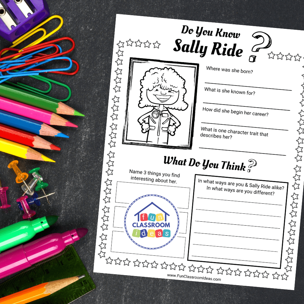 Sally Ride Worksheet