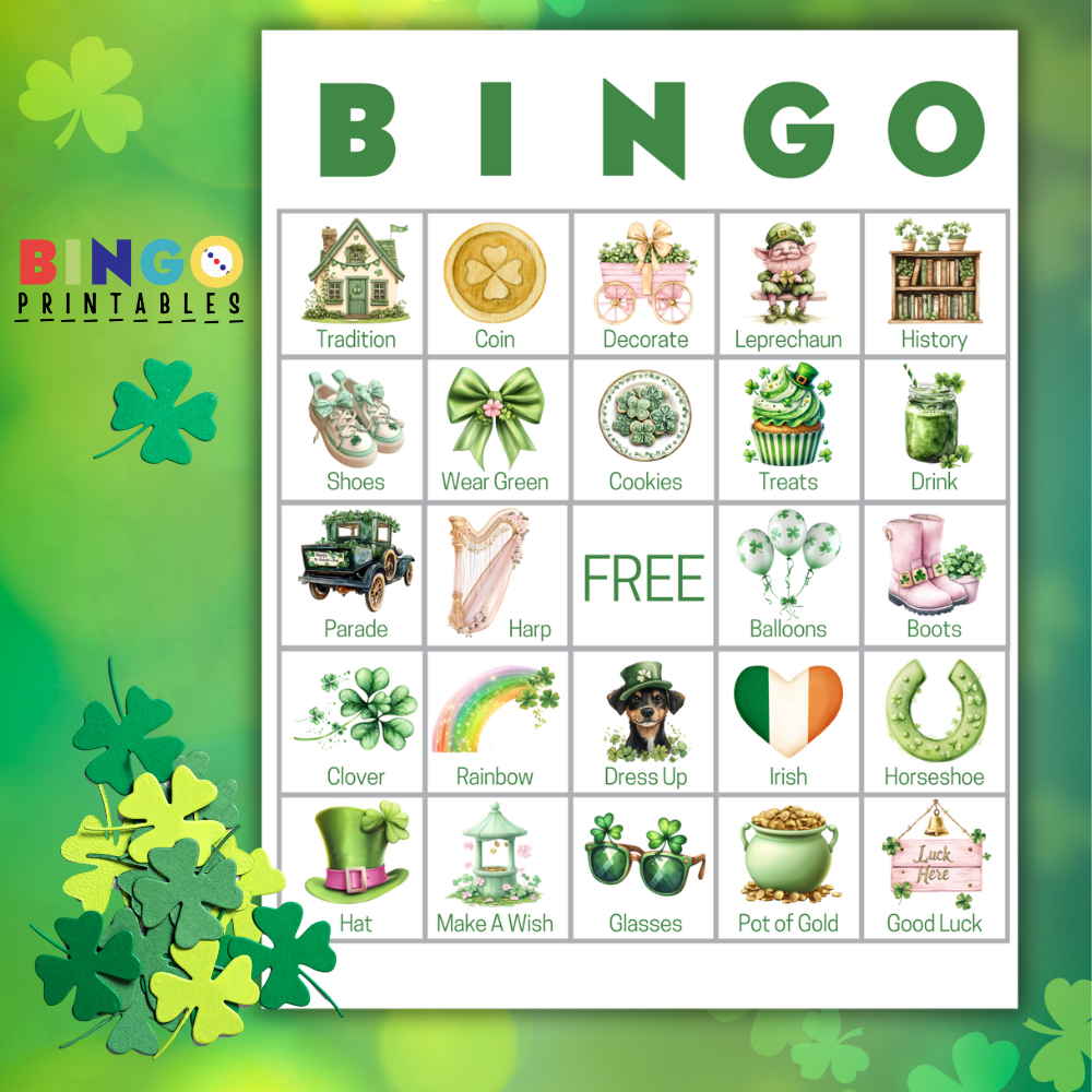 St. Patrick's Day Bingo Cards ☘️